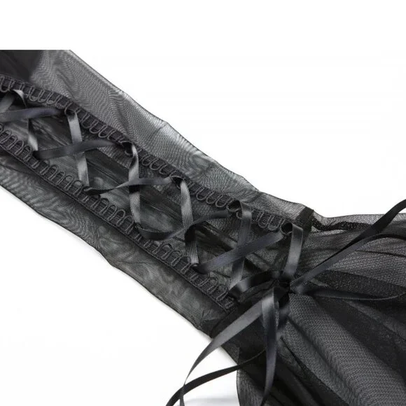 Romantic Delusions Pentagram Lace Top - Picture 7 of 9